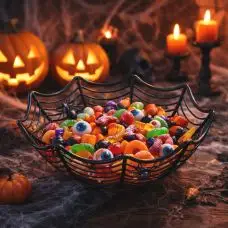 Saladier Toile d’Araignée Ø 28 cm - Décoration Halloween Commande En Gros
