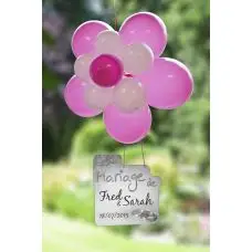 Kit decoration ballon mariage Fuchsia et Blanc Remise