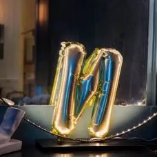 Ballon Mylar Lettre N Or 36cm Meilleure Vente