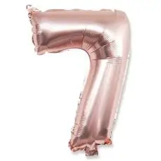 Bon Marché Ballon Chiffre Géant 7 Rose
