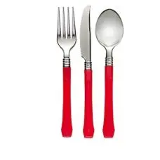 Bon Plan Ménagère Mariage realiste Rouge x 18 pièces