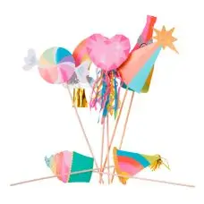Promotion Kit photobooth Multicolore Berlingot x 7 pièces