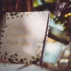 Livre d'or organisation de mariage Eucalyptus Bon Marché