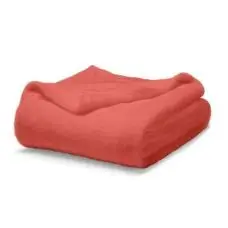 Plaid pas cher Moelleuse Corail 125x150cm Soldes