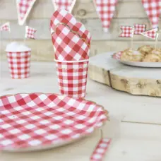 Livraison Gratuite Assiettes Festonnées 23 cm Guinguette x 8 pièces