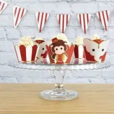 Produit De Marque Cupcake Wrappers Vintage Circus x6pcs