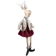 Meilleur Prix Décoration de Noël Renne Velma 58cm