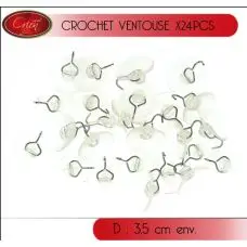 Ventouse Crochet fixation pour guirlande x24pièces Nouveauté