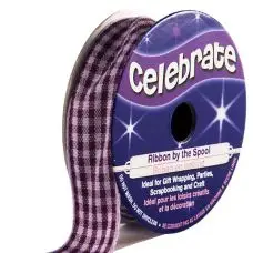 Livraison Express Ruban en bobine Vichy Violet
