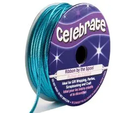 Ruban en bobine corde lurex Bleu Meilleur Prix