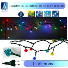 Guirlande lumineuse LED Diamant Multicolore Expédition Rapide