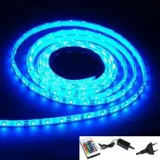 Bande Ruban LED Lumineux flexible plat 150 LED Bleu Réduction