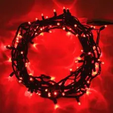 Nouvel Arrivage Guirlande electrique de noel pas cher 100 led rouge a pile