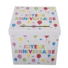 Urne Originale Joyeux Anniversaire Multicolore Offre Limitée