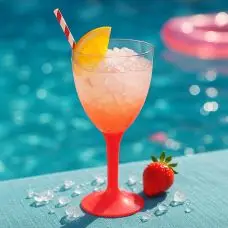 Verre à vin plastique Corail x 20 Acheter En Ligne