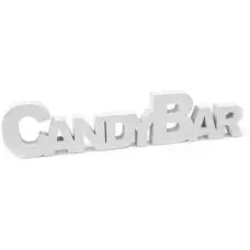 Top Vente Lettre Candy Bar Blanc pour Déco de table