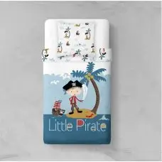 Housse de couette pas cher 1 personne Little Pirate Commander Maintenant